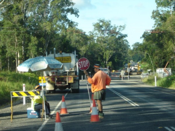 Road works Aussie style!