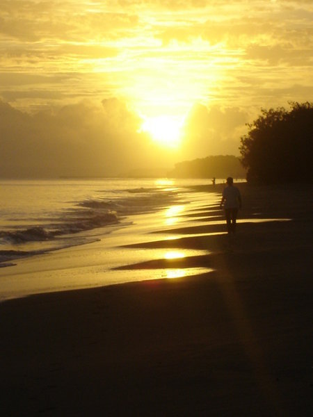 Sunrise on Hervey Bay beach