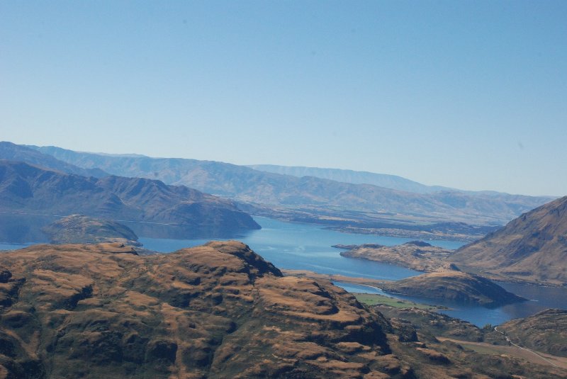 Paraglider's view of Lake Wanaka
