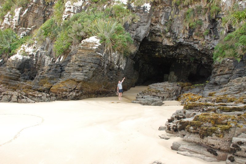 A cave on another deserted beach