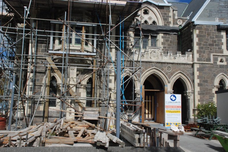 Damage to Christchurch Cathedral