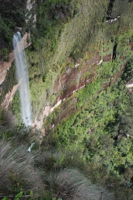 Waterfall from below