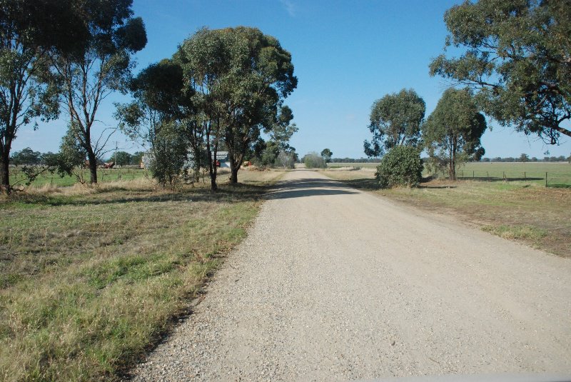 The road to Police Paddock
