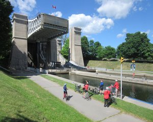 Lift lock on the trent canal