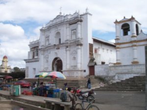 church and market -remote village