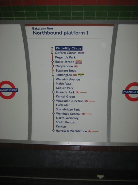 Our Tube Line Station Itinerary