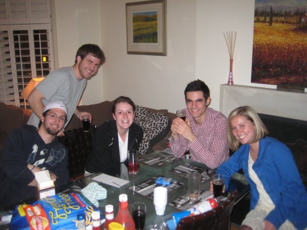Andrew (Victoria's Boyfriend), Joe, Kait, Michael, and Christain