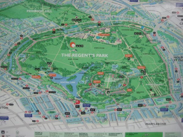 The Regent's Park Map
