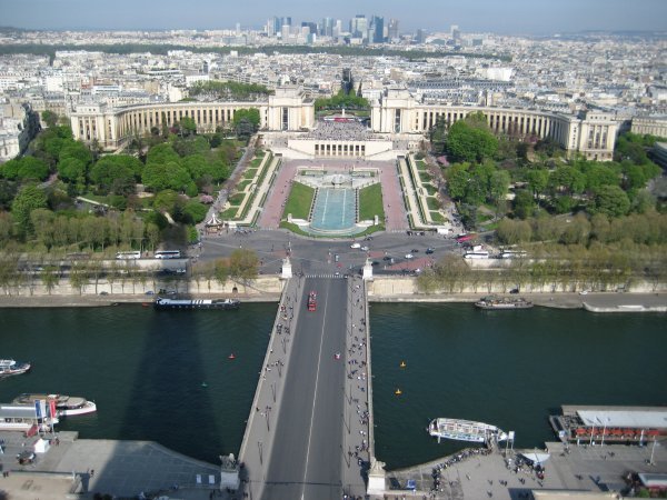 View From Eiffel Tower with Shadow