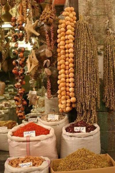 Spice shop, Damascus Bazaar