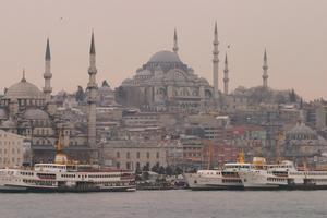 Suleyman Mosque seen from Galataseray