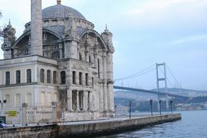 Beautiful mosque by the water