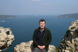 Rob at the point where the Bosphorus meets the Black Sea