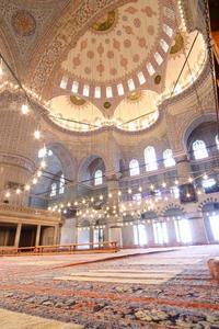 Interior of the Blue Mosque, Istanbul