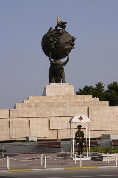 The earthquake monument