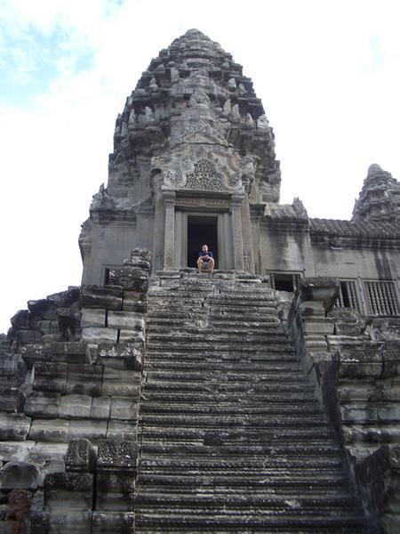 The steps of Angkor are STEEP
