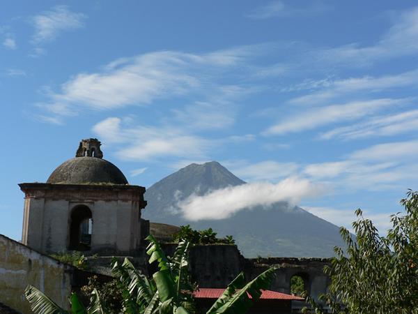 Antigua, Volcan Agua in the distance