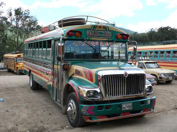 A Guatemalan Chicken Bus
