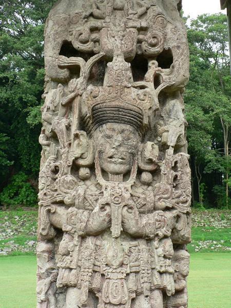 Some of the intricate stonework in Copan