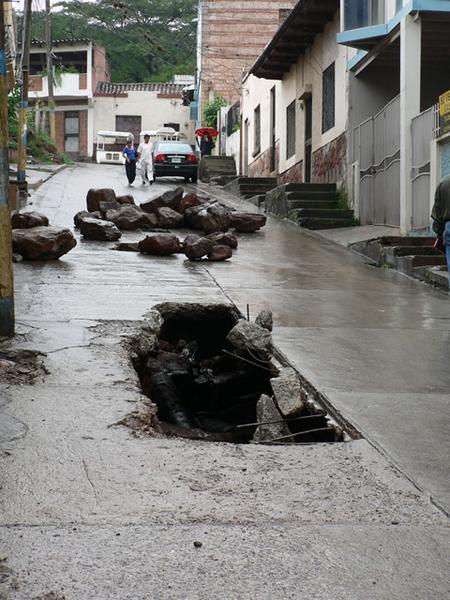 The streets of Tegucigalpa