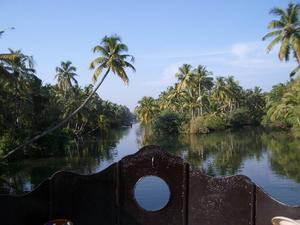 On the boat, Keralan backwaters