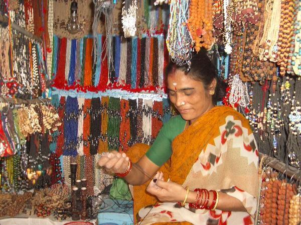 Rachel's birthday jewellery being made in Varanasi