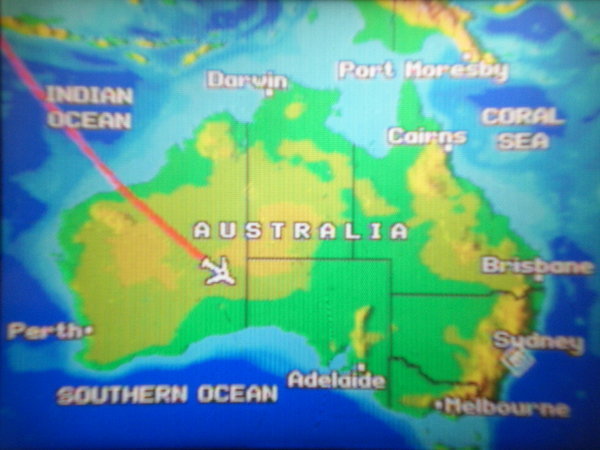 Flying over Australia