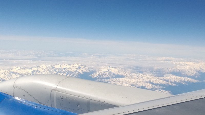 Alps from the plane