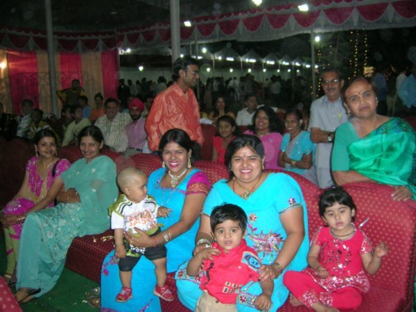 A family group at the wedding