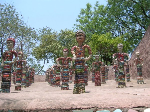 These people are made out of old bangles. There are plenty of them.