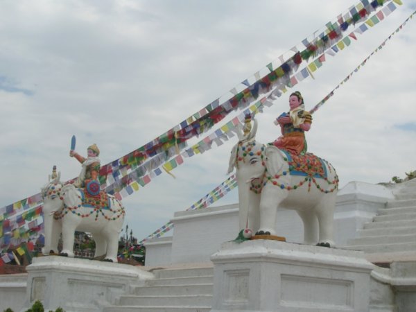 Part of the Stupa.