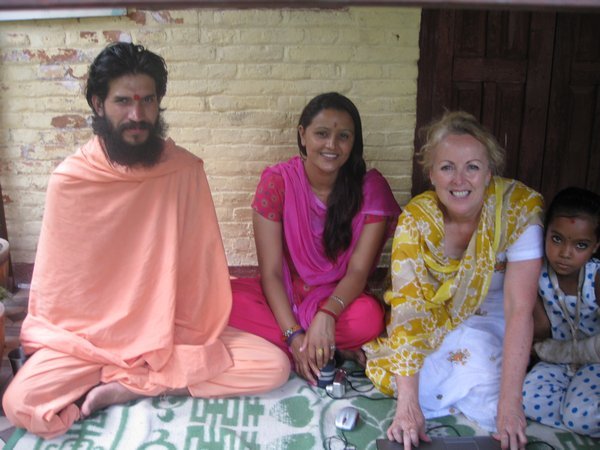 Swami Uttam, Jaisri, me and Sabina