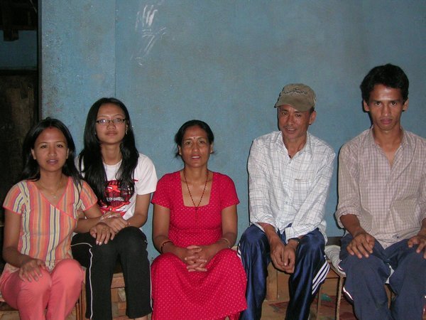 Ramesh with his wife and 3 children