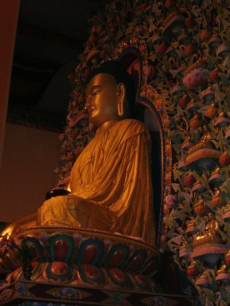 A golden Buddha.