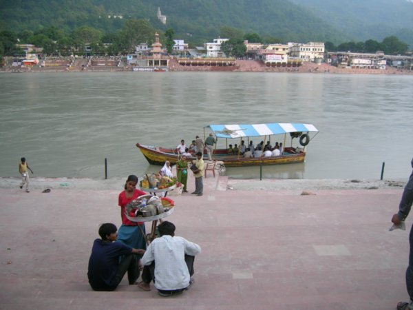 One of the ghats at Rishikesh.