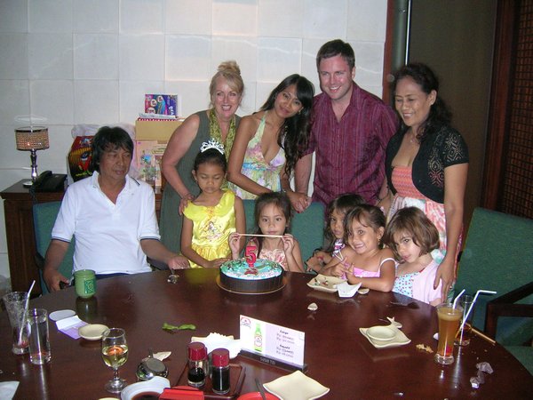 The Bali family at Tasha's 5th birthday.