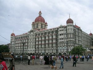 The Taj Hotel Mumbai, the one that was bombed. The Trident where we stayed was too.