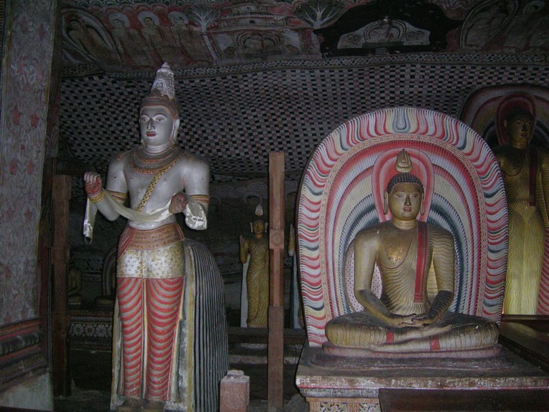 Buddha and on his right a bodhisatva