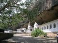 The temples of Dambulla are caves in the rock face.
