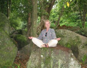 Me and my rock, a great place to meditate.