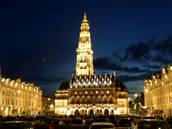 The Town Hall at night