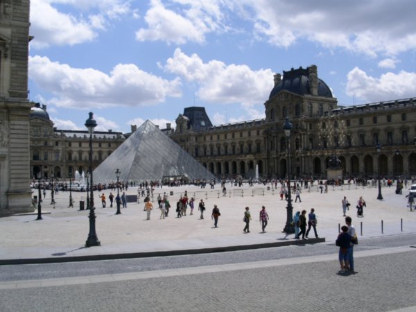 The Louvre and the Glass pyramid 