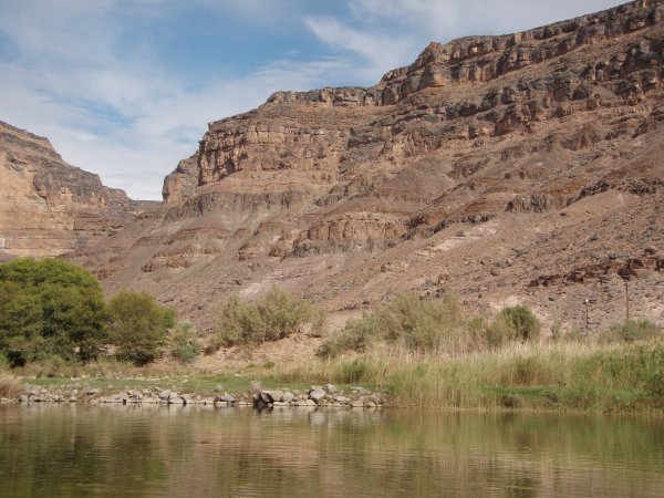 View of the South African side of the Orange River