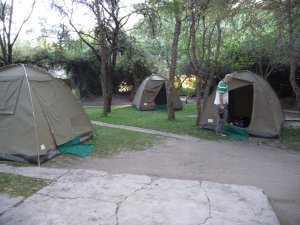 Camp at Guma Lagoon