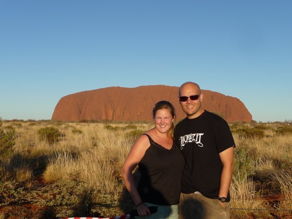 Us at Uluru sunset