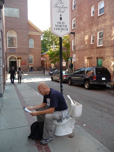 They're not shy about toilet habits in Boston