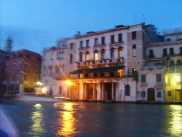 Venice at night from the Gondola