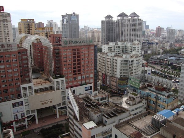 View of Kunming from my overpriced hotel room
