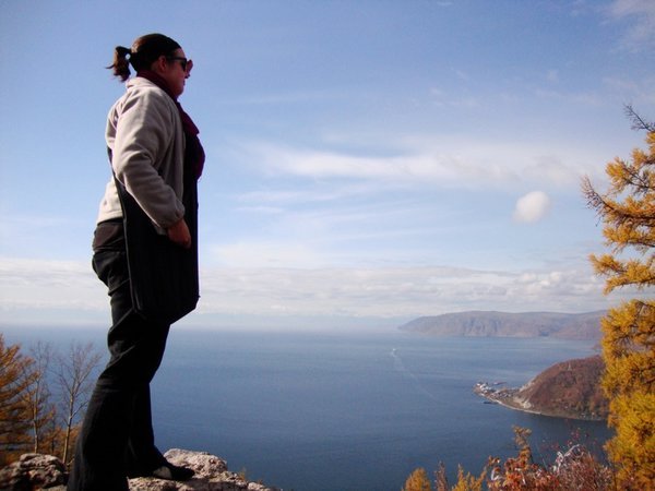 Looking over Lake Baikal!!