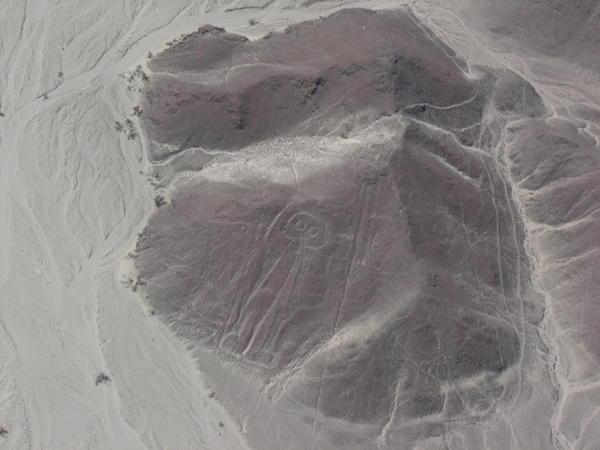 Supposed spaceman at the Nazca lines
